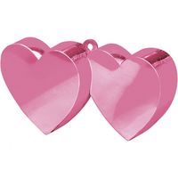 Ballongewicht dubbel hart roze 150gr - thumbnail