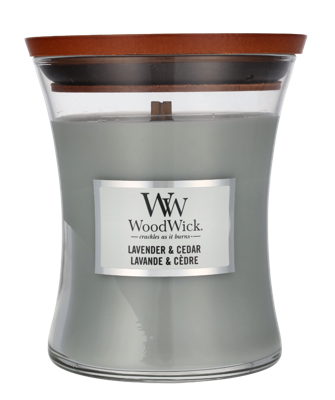 Woodwick Lavender & Cedar Medium Hourglass Candle 0