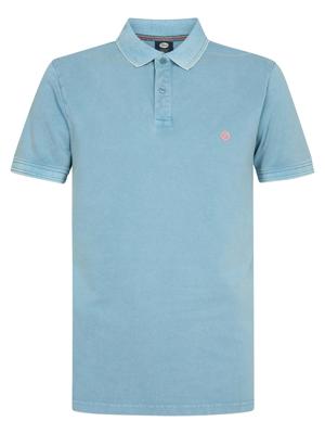 Petrol Polo Short Sleeve M-1060-pol934 Poloshirts 5195 Marble Blue