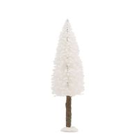 Luville Bristle Tree on log White 20 cm - thumbnail