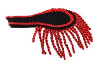 Schouder epauletten set zwart-rood