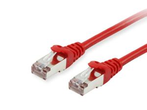 Equip 605520 RJ45 Netwerkkabel, patchkabel CAT 6 S/FTP 1.00 m Rood Vergulde steekcontacten 1 stuk(s)