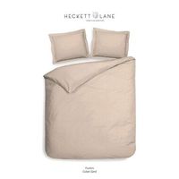 Heckett & Lane dekbedovertrek Uni Puntini - beige - 140x220 cm - Leen Bakker - thumbnail