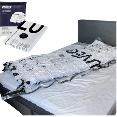 Luvego Vacuümzak voor Matras - XXL - 240x130CM Vacuüm opbergzak voor matras of textiel