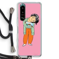 Visknuffel: Sony Xperia 5 III Transparant Hoesje met koord Visknuffel: Sony Xperia 5 III Transparant Hoesje met koord
