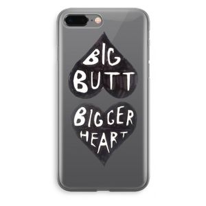 Big butt bigger heart: iPhone 8 Plus Transparant Hoesje