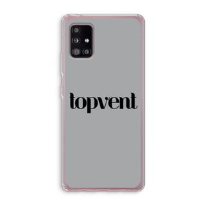 Topvent Grijs Zwart: Samsung Galaxy A51 5G Transparant Hoesje