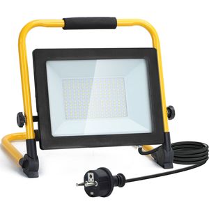 Aigostar 13VRT LED Werklamp - IP44 Stootvast - 100W 9000 Lumen - 6500K Daglicht wit - Incl. 150 cm aansluitstekker