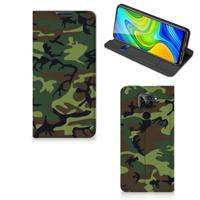 Xiaomi Redmi Note 9 | Hoesje met Magneet | Army Dark