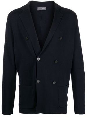 Drumohr cardigan à boutonnière croisée - Bleu