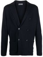 Drumohr cardigan à boutonnière croisée - Bleu