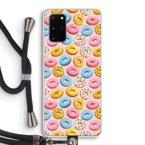 Pink donuts: Samsung Galaxy S20 Plus Transparant Hoesje met koord
