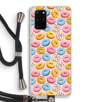 Pink donuts: Samsung Galaxy S20 Plus Transparant Hoesje met koord