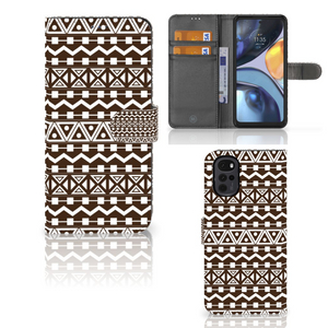 Motorola Moto G22 Telefoon Hoesje Aztec Brown