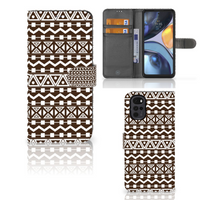 Motorola Moto G22 Telefoon Hoesje Aztec Brown