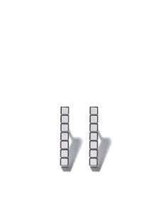 Chopard boucles d'oreille Ice Cube Pure en or blanc 18ct - Argent