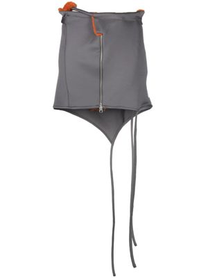 Ottolinger minijupe à ourlet asymétrique - Gris