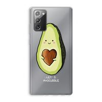 Avocuddle: Samsung Galaxy Note 20 / Note 20 5G Transparant Hoesje