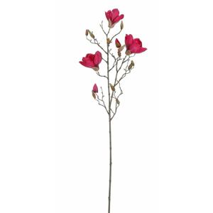 Mica Decorations Kunstbloem Magnolia tak - 88 cm - dieproze - Kunst zijdebloemen - Kunstbloemen