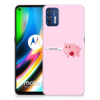 Motorola Moto G9 Plus Telefoonhoesje met Naam Pig Mud Motorola Moto G9 Plus Telefoonhoesje met Naam Pig Mud