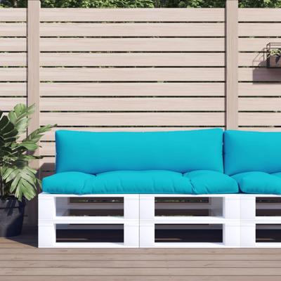 VidaXL Palletkussens 2 st oxford stof turquoise