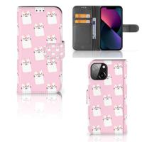 iPhone 13 Mini | Telefoonhoesje | Met pasjeshouder | Sleeping Cats