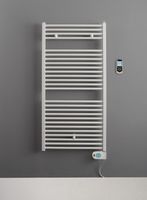 Instamat Robina elektrische handdoekradiator met witte thermostaat 73x60cm wit 400W - thumbnail