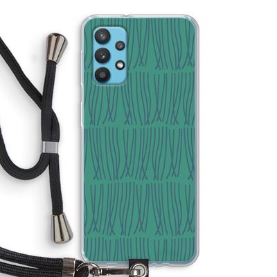 Swirls: Samsung Galaxy A32 4G Transparant Hoesje met koord
