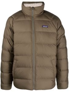 Patagonia veste matelassée à patch logo - Vert