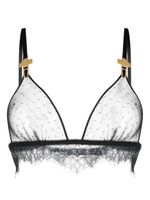 Maison Close Inspiration Divine cross-charm bra - Noir