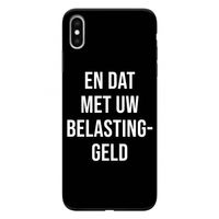 Belastinggeld - Zwart: iPhone XS Max Tough Case