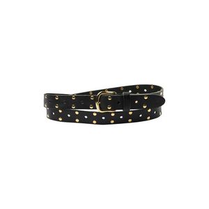 Pinned by K leren riem met studs zwart/goud Pinned by K leren riem met studs zwart/goud
