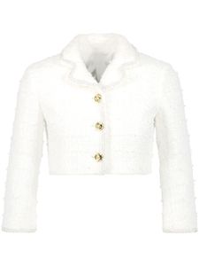 Giambattista Valli veste crop en tweed - Blanc