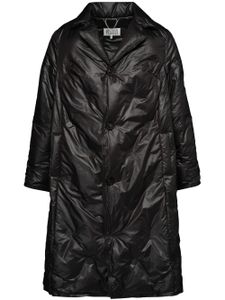 Maison Margiela trench à design matelassé - Noir