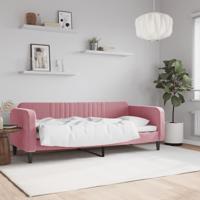 Slaapbank 80x200 cm fluweel roze