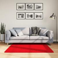 VidaXL Vloerkleed oviedo laagpolig 120x120 cm rood