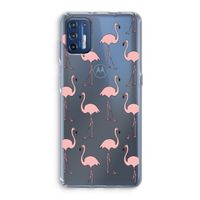 Anything Flamingoes: Motorola Moto G9 Plus Transparant Hoesje