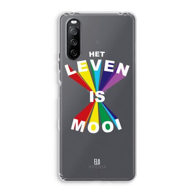 Het Leven Is Mooi: Sony Xperia 10 III Transparant Hoesje