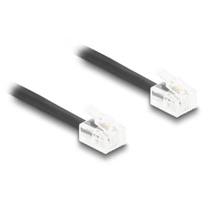 Delock Telefoon (analoog) Aansluitkabel 2 m Zwart