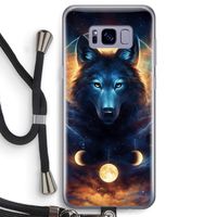 Wolf Dreamcatcher: Samsung Galaxy S8 Transparant Hoesje met koord