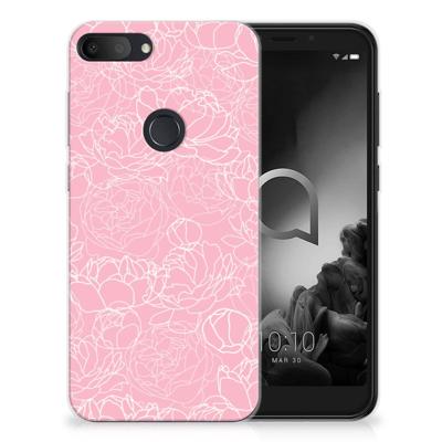 Alcatel 1S (2019) | TPU Case | White Flowers