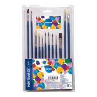 Centrum Penselen - set van 12x stuks - schilderen - kwasten - hobby - schoolspullen