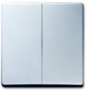 Busch-Jaeger 2CKA001731A1959 Serietoets Afdekking Allweather 44 (IP44) Aluminium, Witaluminium (RAL 9006) 1 stuk(s)