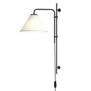 Marset Funiculí A Fabric wandlamp zwart-wit