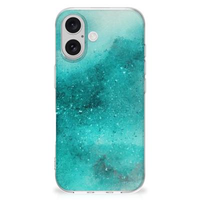 Smartphone hoesje iPhone 16 Painting Blue