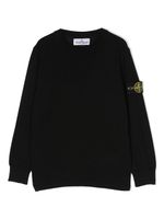 Stone Island Junior pull à motif Compass signature - Noir - thumbnail