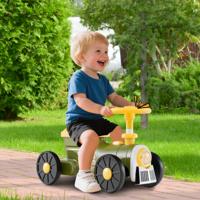 Rijdauto Rijdvoertuig met Stuur & Trektoeter-knop & Opbergruimte Onder de Zitting Rijders Kinderauto 61 x 30 x 38 cm Groen Rijdauto Rijdvoertuig met Stuur & Trektoeter-knop & Opbergruimte Onder de Zitting Rijders Kinderauto 61 x 30 x 38 cm Groen