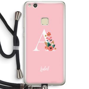 Pink Bouquet: Huawei Ascend P10 Lite Transparant Hoesje met koord