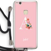 Pink Bouquet: Huawei Ascend P10 Lite Transparant Hoesje met koord