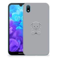 Huawei Y5 (2019) Telefoonhoesje met Naam Grijs Baby Olifant